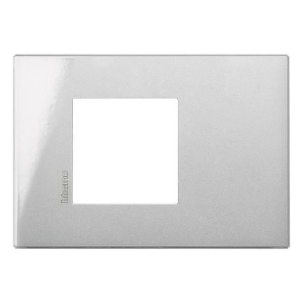 BTICINO - HW4819HC РАМКА 2М МЕТАЛНА СИВА AXOLUTE AIR