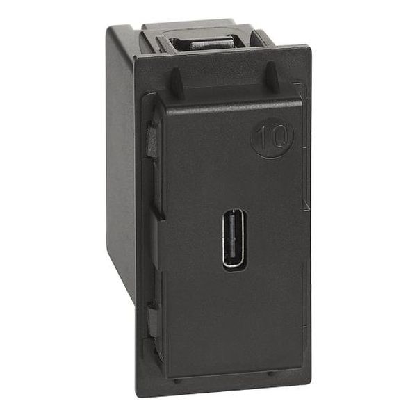 BTICINO - РОЗЕТКА USB ЗА ЗАРЕЖДАНЕ ТИП C 5V 1.5A 1 МОД. LIVING NOW BTICINO K4286C1