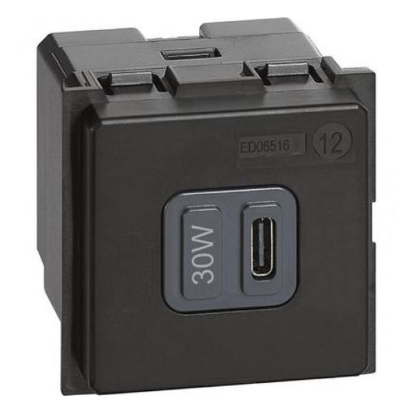 BTICINO - USB ЗАРЯДНО УСТРОЙСТВО ТИП C ЗА БЪРЗО ЗАРЕЖДАНЕ ДО 30W K4288C2