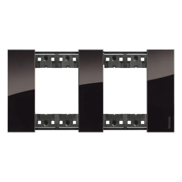 BTICINO - РАМКА 2X2 МОД. НЕМСКИ СТАНДАРТ ЦВЯТ НОЩ LIVING NOW BTICINO KA4802M2DG