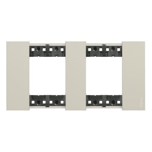 BTICINO - РАМКА 2X2 МОД. НЕМСКИ СТАНДАРТ ЦВЯТ КРЕМ LIVING NOW BTICINO KA4802M2KM