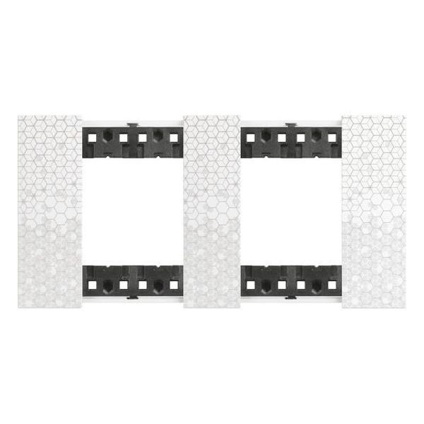 BTICINO - РАМКА 2X2 МОД. НЕМСКИ СТАНДАРТ ЦВЯТ ПИКСЕЛ LIVING NOW BTICINO KA4802M2MW