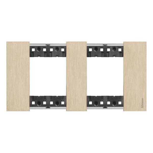 BTICINO - РАМКА 2X2 МОД. НЕМСКИ СТАНДАРТ ЦВЯТ ЗЛАТО LIVING NOW BTICINO KA4802M2ZW