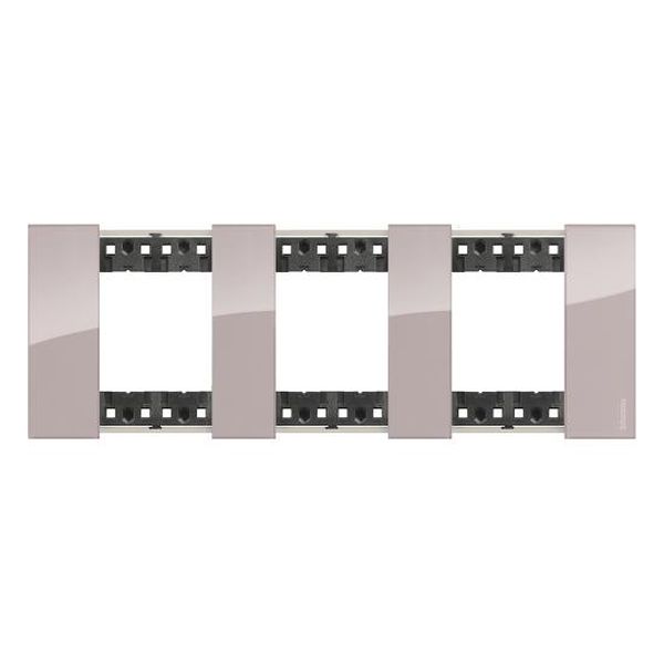 BTICINO - РАМКА 3X2 МОД. НЕМСКИ СТАНДАРТ ЦВЯТ АУРА LIVING NOW BTICINO KA4802M3DM