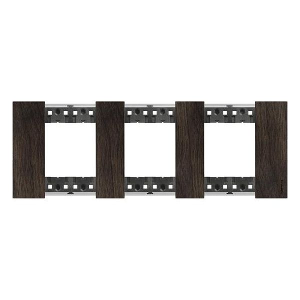 BTICINO - РАМКА 3X2 МОД. НЕМСКИ СТАНДАРТ ЦВЯТ ОРЕХ LIVING NOW BTICINO KA4802M3LG