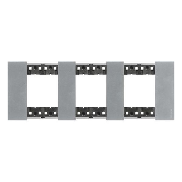 BTICINO - РАМКА 3X2 МОД. НЕМСКИ СТАНДАРТ ЦВЯТ ЛУНА LIVING NOW BTICINO KA4802M3NW