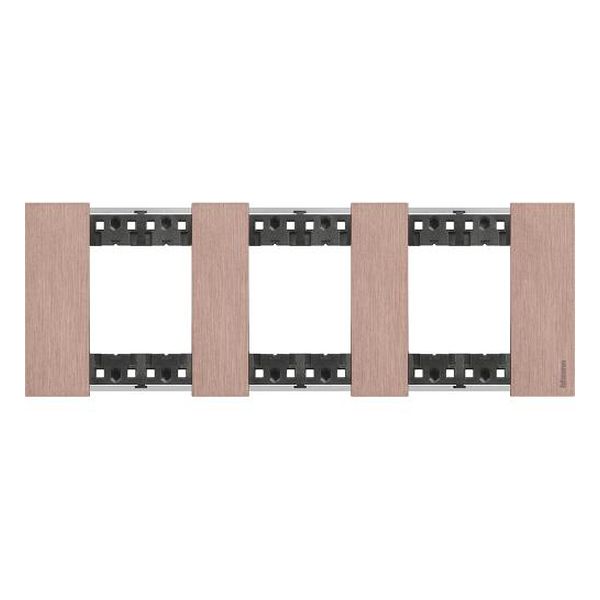 BTICINO - РАМКА 3X2 МОД. НЕМСКИ СТАНДАРТ ЦВЯТ МЕД LIVING NOW BTICINO KA4802M3ZM