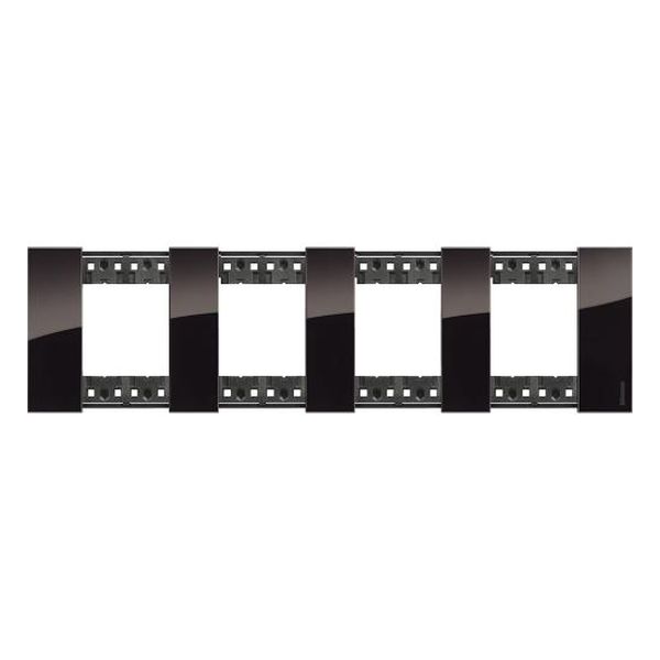 BTICINO - РАМКА 4X2 МОД. НЕМСКИ СТАНДАРТ ЦВЯТ НОЩ LIVING NOW BTICINO KA4802M4DG