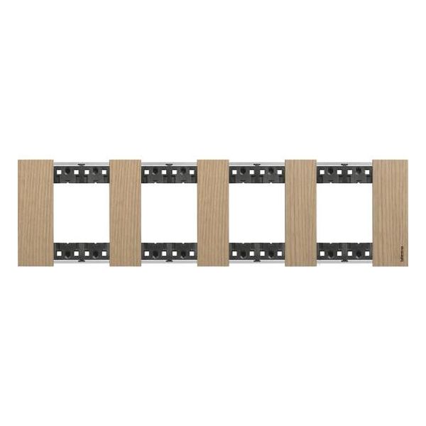 BTICINO - РАМКА 4X2 МОД. НЕМСКИ СТАНДАРТ ЦВЯТ ДЪБ LIVING NOW BTICINO KA4802M4LM