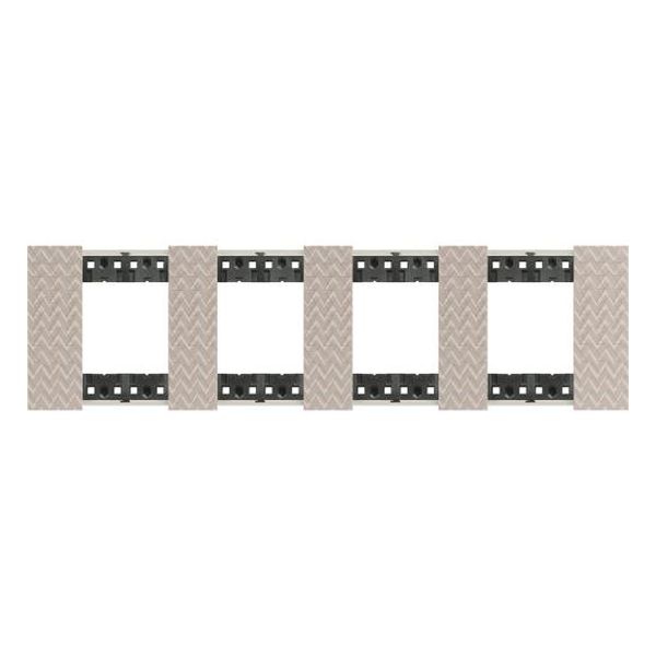 BTICINO - РАМКА 4X2 МОД. НЕМСКИ СТАНДАРТ ЦВЯТ ИЛЮЗИЯ LIVING NOW BTICINO KA4802M4MM