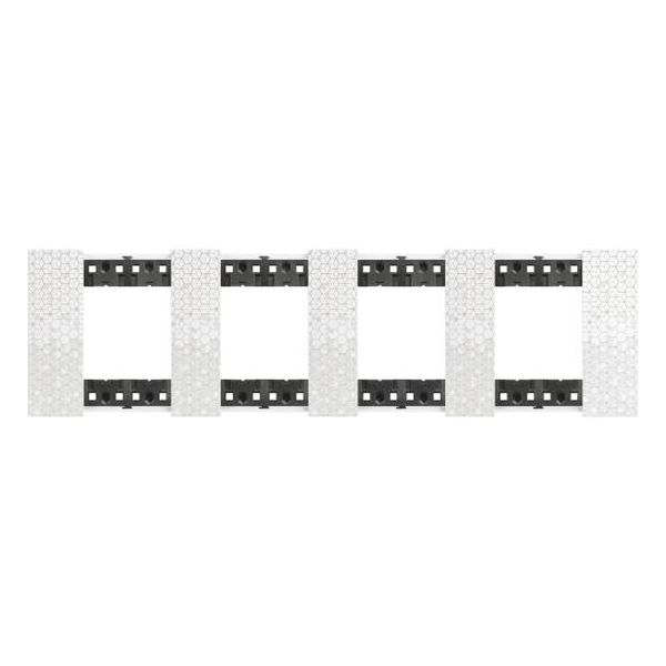 BTICINO - РАМКА 4X2 МОД. НЕМСКИ СТАНДАРТ ЦВЯТ ПИКСЕЛ LIVING NOW BTICINO KA4802M4MW