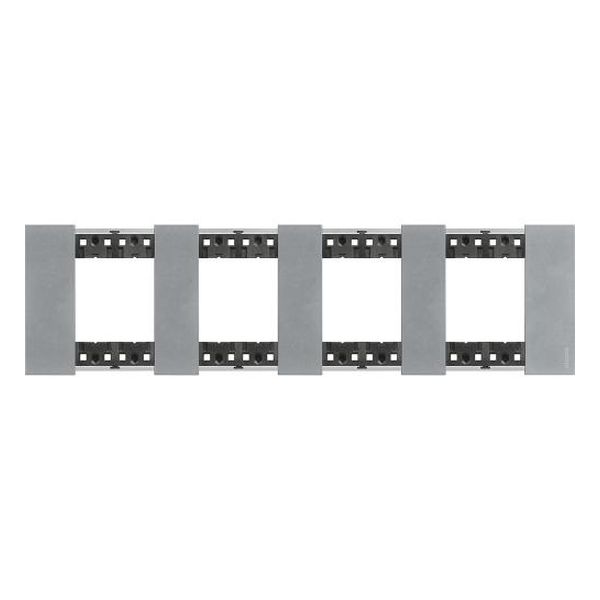 BTICINO - РАМКА 4X2 МОД. НЕМСКИ СТАНДАРТ ЦВЯТ ЛУНА LIVING NOW BTICINO KA4802M4NW