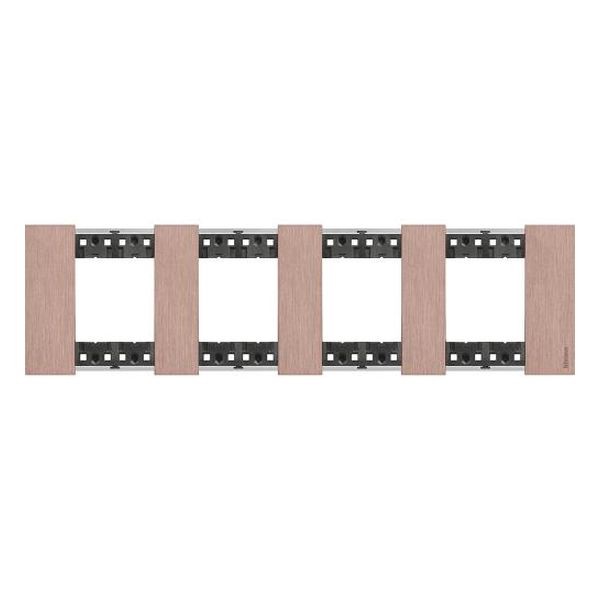 BTICINO - РАМКА 4X2 МОД. НЕМСКИ СТАНДАРТ ЦВЯТ МЕД LIVING NOW BTICINO KA4802M4ZM