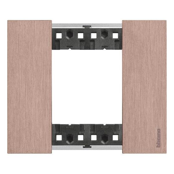 BTICINO - РАМКА 2 МОД. МЕТАЛНА ЦВЯТ МЕД LIVING NOW BTICINO KA4802ZM