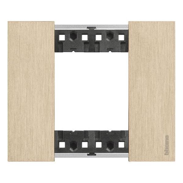 BTICINO - KA4802ZW РАМКА 2 МОД. МЕТАЛНА ЦВЯТ ЗЛАТО LIVING NOW BTICINO