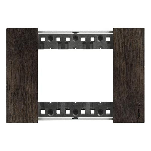 BTICINO - РАМКА 3 МОД. ДЪРВЕНА ЦВЯТ ОРЕХ LIVING NOW BTICINO KA4803LG