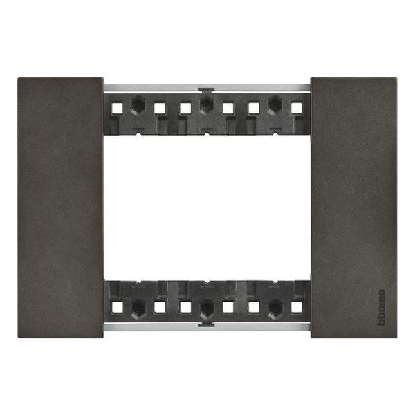 BTICINO - РАМКА 3 МОД. МЕТАЛНА ЦВЯТ КОСМОС LIVING NOW BTICINO KA4803NG