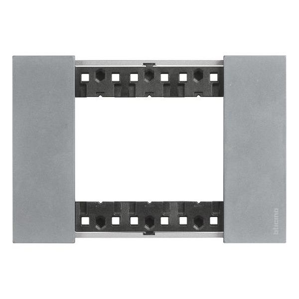 BTICINO - РАМКА 3 МОД. МЕТАЛНА ЦВЯТ ЛУНА LIVING NOW BTICINO KA4803NW