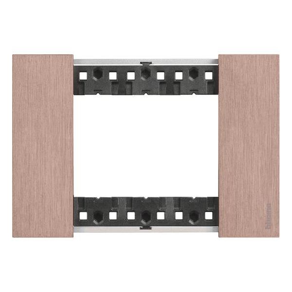 BTICINO - РАМКА 3 МОД. МЕТАЛНА ЦВЯТ МЕД LIVING NOW BTICINO KA4803ZM