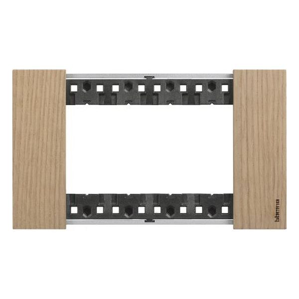 BTICINO - РАМКА 4 МОД. ДЪРВЕНА ЦВЯТ ДЪБ LIVING NOW BTICINO KA4804LM