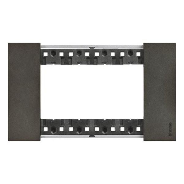 BTICINO - РАМКА 4 МОД. МЕТАЛНА ЦВЯТ КОСМОС LIVING NOW BTICINO KA4804NG