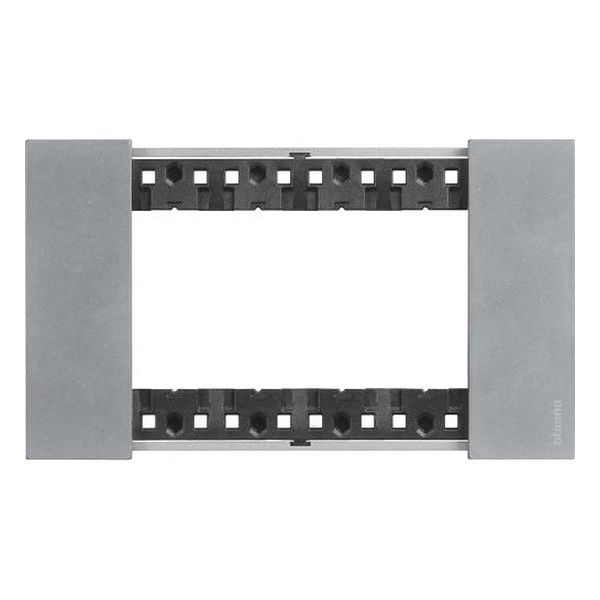 BTICINO - РАМКА 4 МОД. МЕТАЛНА ЦВЯТ ЛУНА LIVING NOW BTICINO KA4804NW