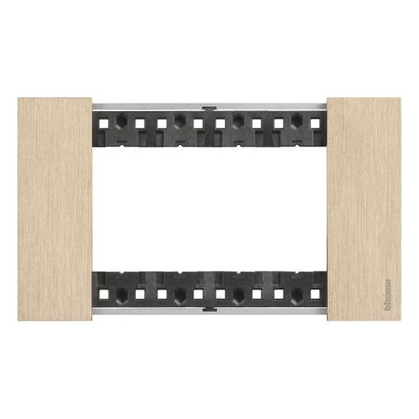 BTICINO - РАМКА 4 МОД. МЕТАЛНА ЦВЯТ ЗЛАТО LIVING NOW BTICINO KA4804ZW