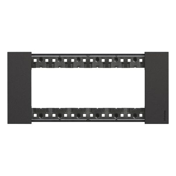 BTICINO - РАМКА 6 МОД. МЕТАЛНА ЦВЯТ КОСМОС LIVING NOW BTICINO KA4806NG