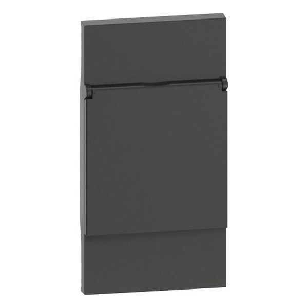 BTICINO - ЛИЦЕВ ПАНЕЛ С КАПАЧЕ ЗА КОНТАКТ ШУКО 2 МОД. ЦВЯТ ЧЕРЕН LIVING NOW BTICINO KG04P