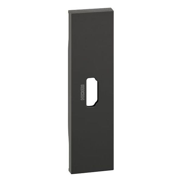 BTICINO - ЛИЦЕВ ПАНЕЛ ЗА HDMI РОЗЕТКА 1 МОД. ЦВЯТ ЧЕРНО LIVING NOW BTICINO KG14