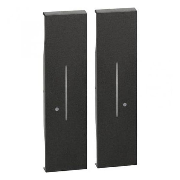 BTICINO - ЛИЦЕВ ПАНЕЛ ЗА СЕРИЕН SMART КЛЮЧ 2 МОД. БЕЗЖИЧЕН ПОДВИЖЕН ЧЕРЕН LIVING NOW BTICINO KG36M2