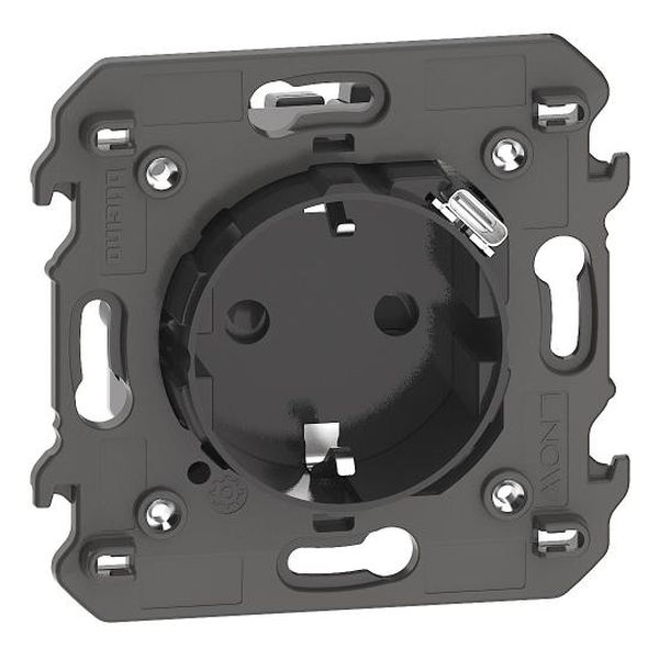 BTICINO - КОНТАКТ ШУКО 16А ДЕТСКА ЗАЩИТА + USB ТИП C 1,5A 2МОД. LIVING NOW ЧЕРНО KG4141USB