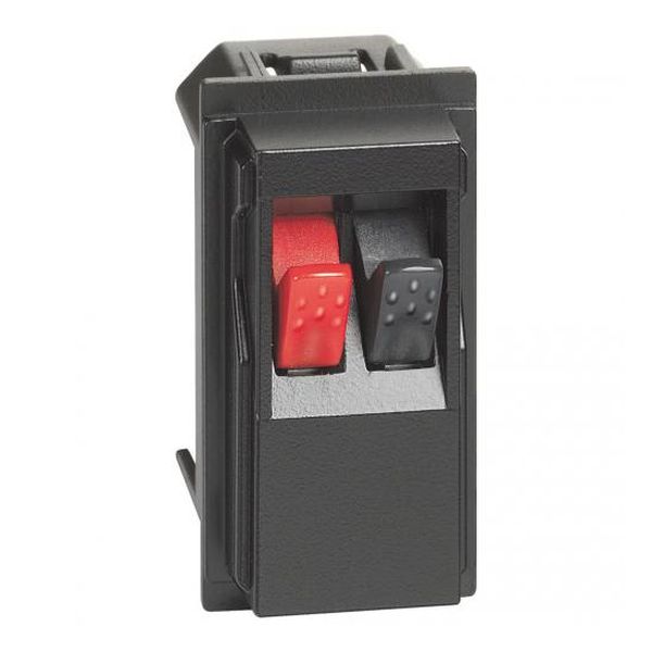 BTICINO - РОЗЕТКА ЗА ТОНКОЛОНИ 1 МОД. ЦВЯТ ЧЕРНО LIVING NOW KG4294