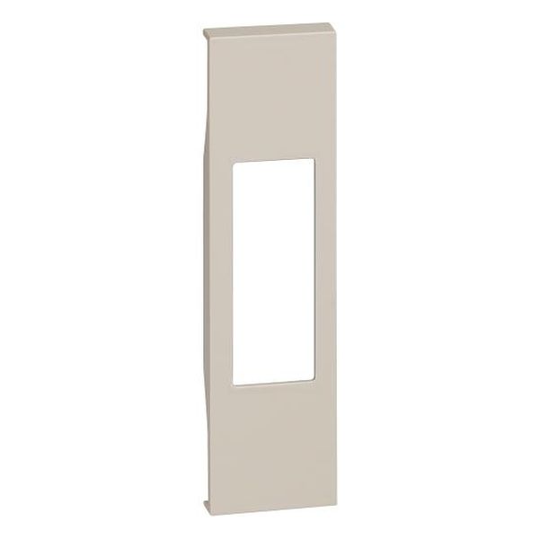 BTICINO - ЛИЦЕВ ПАНЕЛ ЗА КОНТАКТ ИТ.СТАНДАРТ/БОЙЛЕРЕН КЛЮЧ, 1 МОД. ЦВЯТ КРЕМ LIVING NOW BTICINO KM02