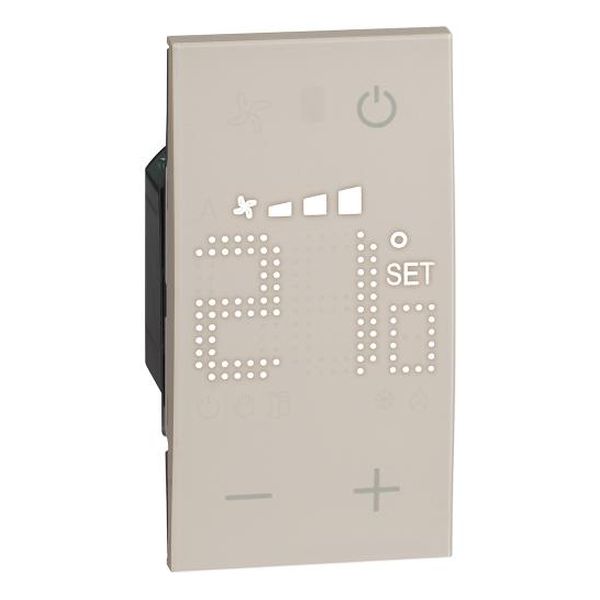 BTICINO - ТЕРМОСТАТ С ДИСПЛЕЙ ЗА КОНТРОЛ НА ТЕМПЕРАТУРАТА НА ОТДЕЛНИ ЗОНИ , 2 МОДУЛ, КРЕМ KM4691