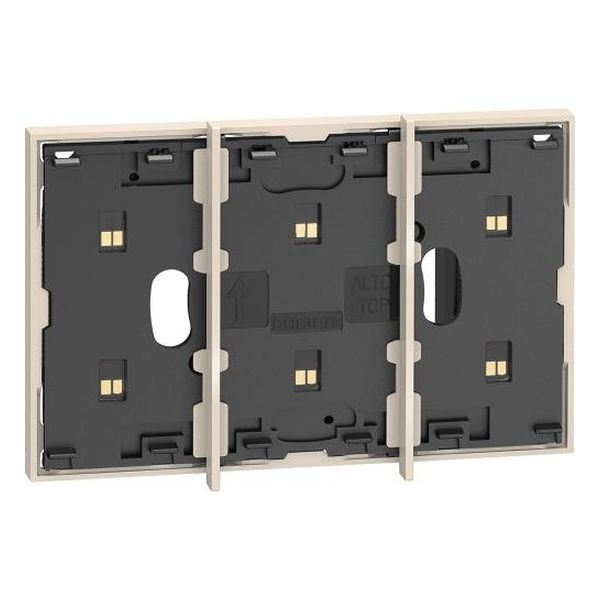 BTICINO - ЕЛЕКТРИФИЦИРАН ЛИЦЕВ ПАНЕЛ 3 МОД. ЦВЯТ КРЕМ LIVING NOW BTICINO KM8102P1