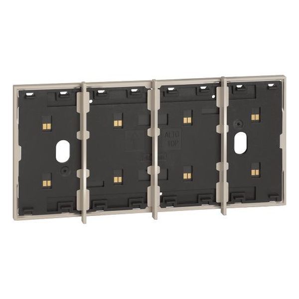 BTICINO - ЕЛЕКТРИФИЦИРАН ЛИЦЕВ ПАНЕЛ МОДУЛЕН 4 МОД. ЦВЯТ КРЕМ LIVING NOW BTICINO KM8104