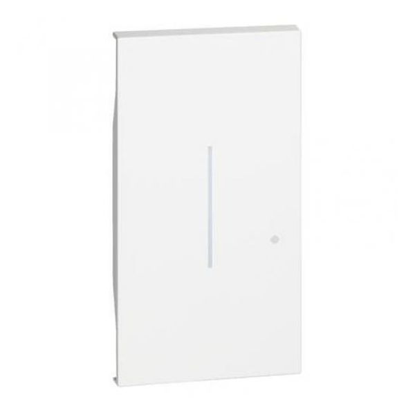 BTICINO - ЛИЦЕВ ПАНЕЛ ЗА SMART ЕДНОПОЛЮСЕН/ДЕВИАТОРЕН КЛЮЧ 2 МОД. БЕЗЖИЧЕН ПОДВИЖЕН БЯЛ LIVING NOW BTICINO NETATMO KW42M2