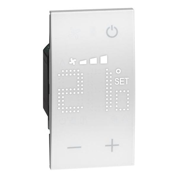 BTICINO - ТЕРМОСТАТ С ДИСПЛЕЙ ЗА КОНТРОЛ НА ТЕМПЕРАТУРАТА НА ОТДЕЛНИ ЗОНИ , 2 МОДУЛ, БЯЛ KW4691