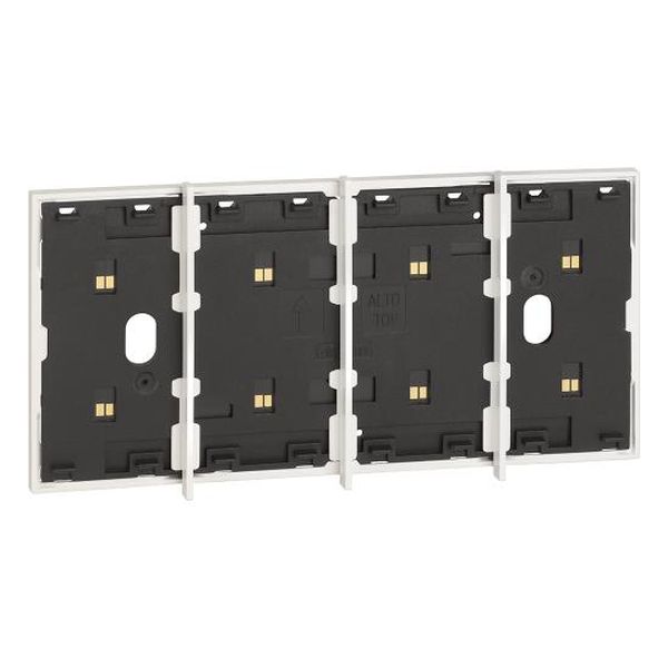 BTICINO - ЕЛЕКТРИФИЦИРАН ЛИЦЕВ ПАНЕЛ МОДУЛЕН 4 МОД. ЦВЯТ БЯЛ LIVING NOW BTICINO KW8104