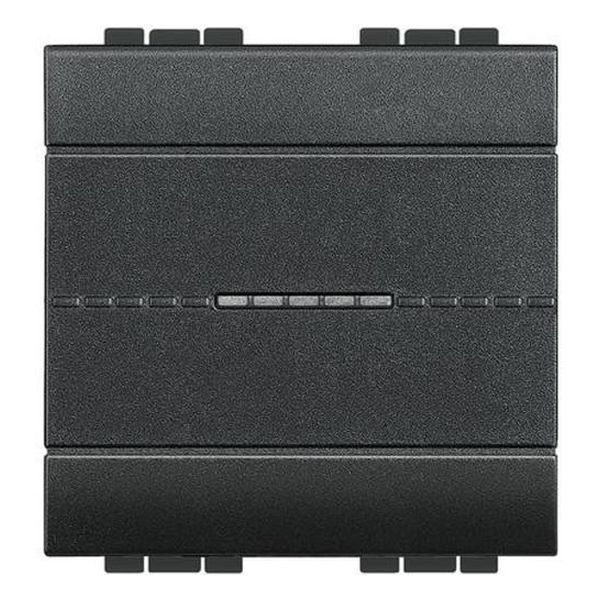 BTICINO - L4051M2A КЛЮЧ АКСИАЛЕН ОБИКНОВЕН 2 МОДУЛ АНТРАЦИТ LIVINGLIGHT