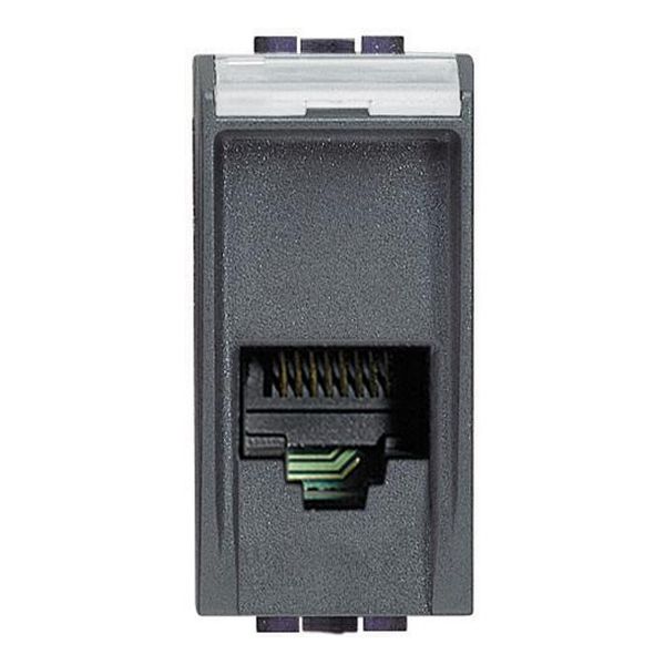 BTICINO - L4258/11N ТЕЛЕФОННА РОЗЕТКА RJ11 АНТРАЦИД