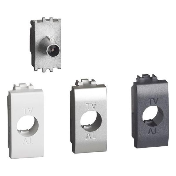 BTICINO - LN4202D ИНДИВИДУАЛНА ЕКРАНИРАНА TV РОЗЕТКА БЯЛО