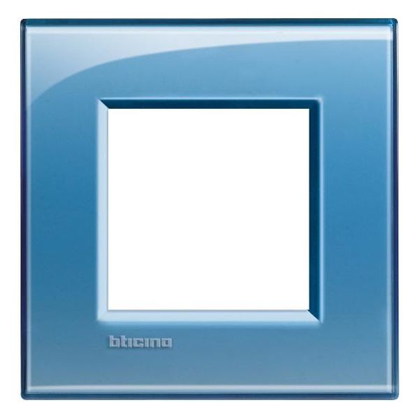 BTICINO - LNA4802AD РАМКА 2М BLUE ПРАВОЪГЪЛНА LIVINGLIGHT