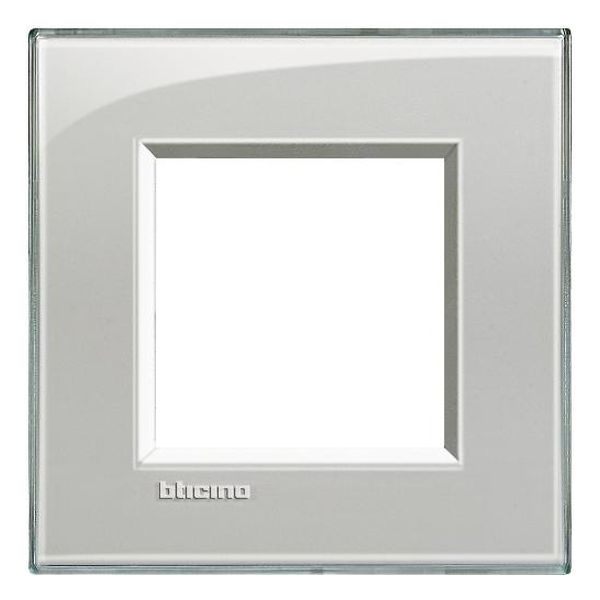 BTICINO - LNA4802KG РАМКА 2М ICE GREY ПРАВОЪГЪЛНА LIVINGLIGHT