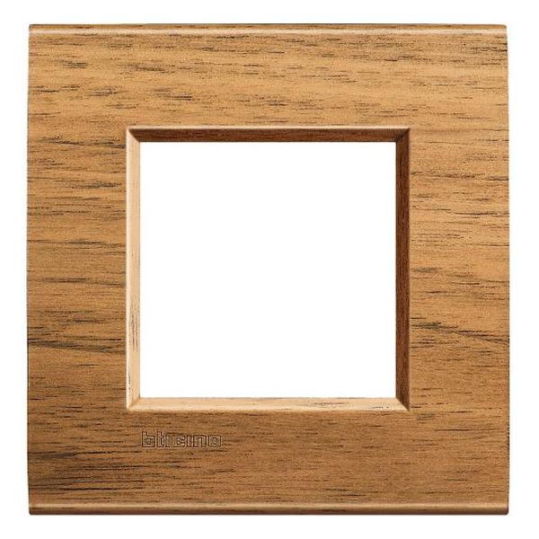 BTICINO - LNA4802LNC РАМКА 2М WALNUT ДЪРВО ПРАВОЪГЪЛНА LIVINGLIGHT