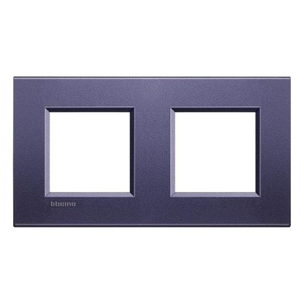 BTICINO - LNA4802M2CB ДВОЙНА РАМКА 2Х2М CLUB МЕТАЛНА ПРАВОЪГЪЛНА LIVINGLIGHT