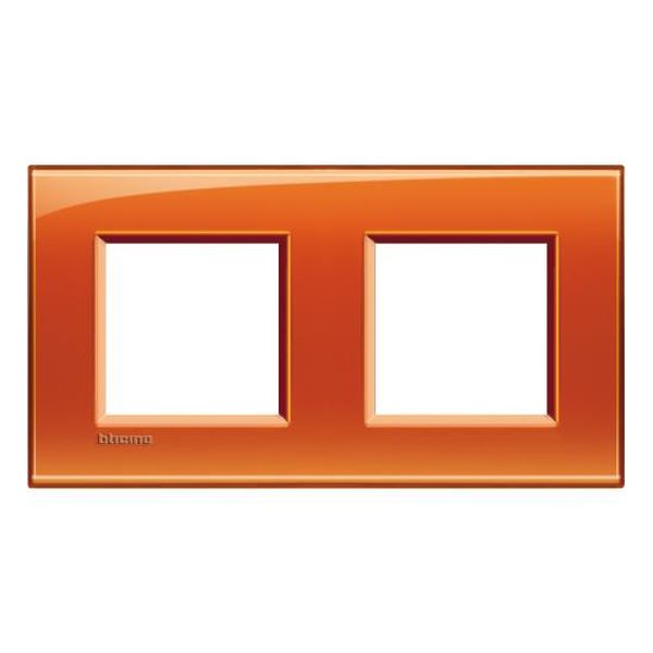 BTICINO - LNA4802M2OD ДВОЙНА РАМКА 2Х2М ORANGE DEEP ПРАВОЪГЪЛНА LIVINGLIGHT