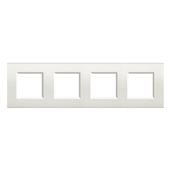 BTICINO - LNA4802M4BI ЧЕТВОРНА РАМКА 4Х2М WHITE ПРАВОЪГЪЛНА LIVINGLIGHT