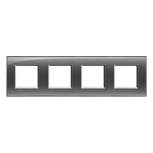 BTICINO - LNA4802M4KF ЧЕТВОРНА РАМКА 4Х2М LONDON FOG ПРАВОЪГЪЛНА LIVINGLIGHT